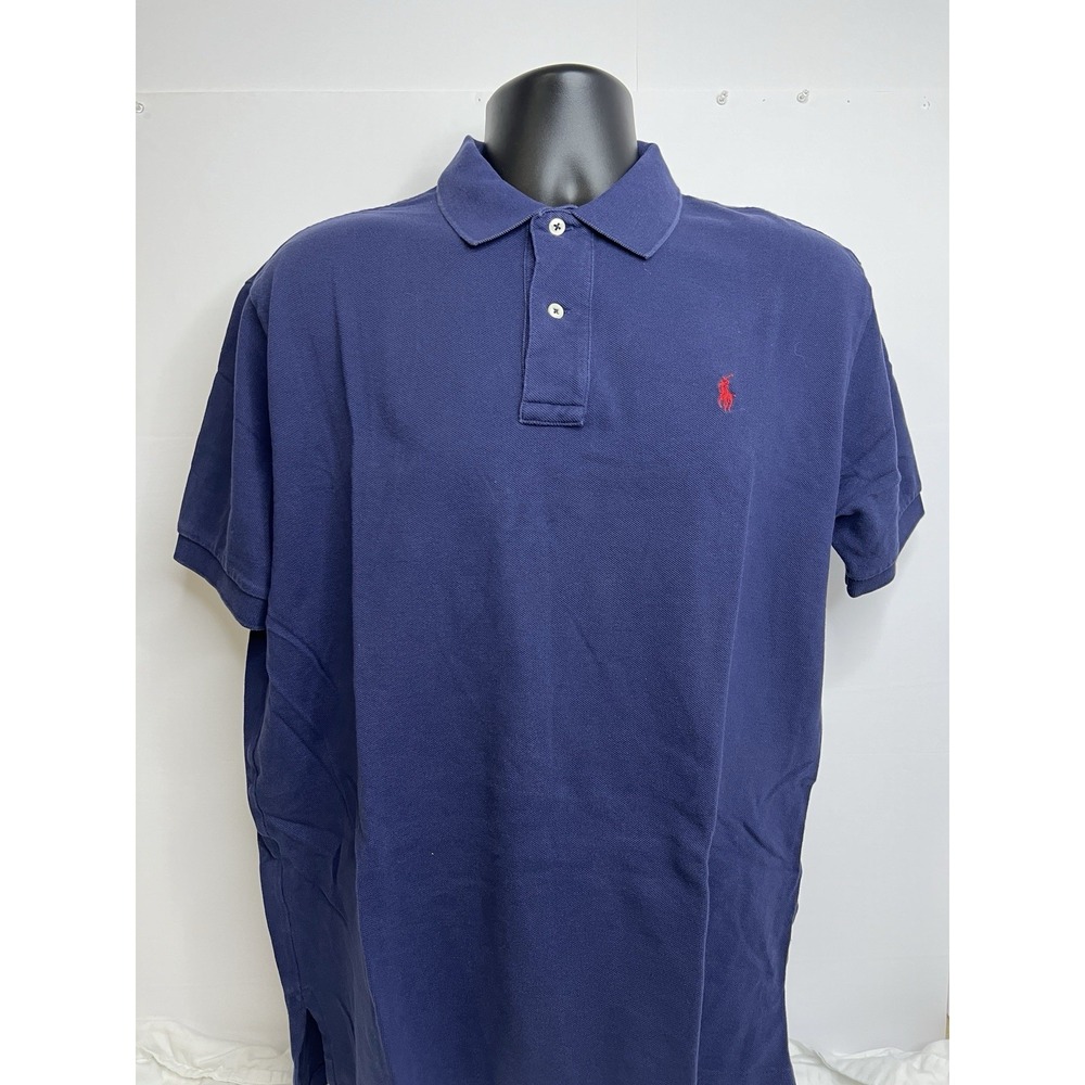 Polo Ralph Lauren Men's Large Shirt Short-sleeve Button-up Classic Fit Blue‎